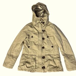Steve Madden  Quilted Liner Faux Fur‎ on Collar Hood and Upper Back Size Medium